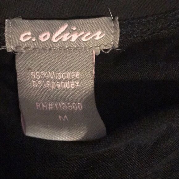 C. Oliver MEDIUM Black Top With Bell Sleeves - Picture 4 of 4